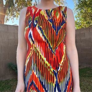 Alyx Bold Multicolor Midi Dress